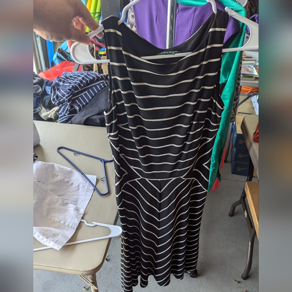 Lauren Ralph Lauren Striped Midi Dress